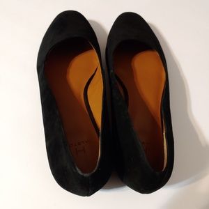 h by halston Black Suede Linda Flat size 7M